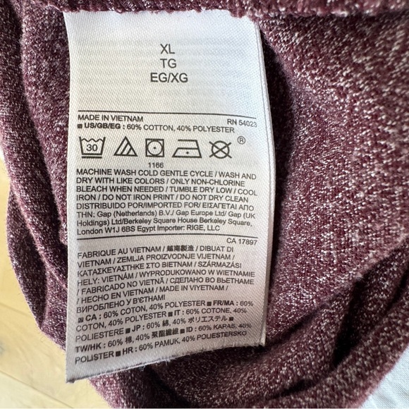 Banana Republic Men’s Burgundy XL Polo Short-Sleeved - Picture 5 of 5